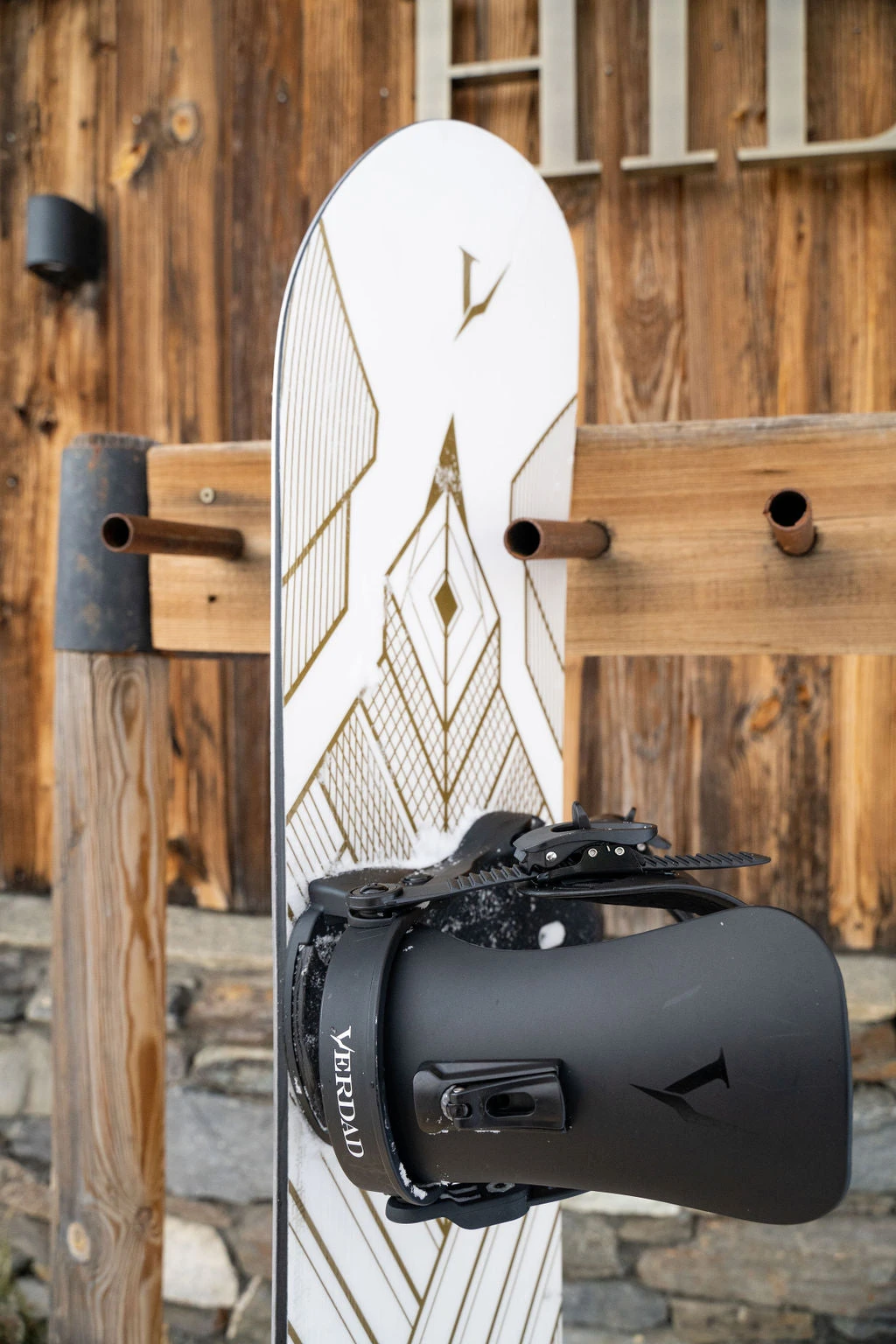 DJ Aguila White Art Deco 155 2023 Snowboard - Afbeelding 6