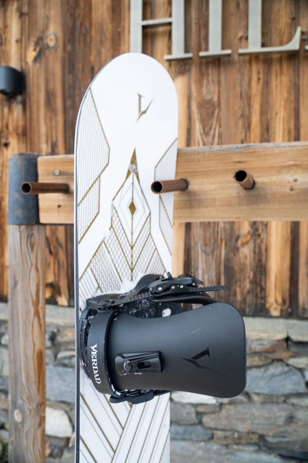 DJ Aguila White Art Deco 155 2023 Snowboard - Afbeelding 8