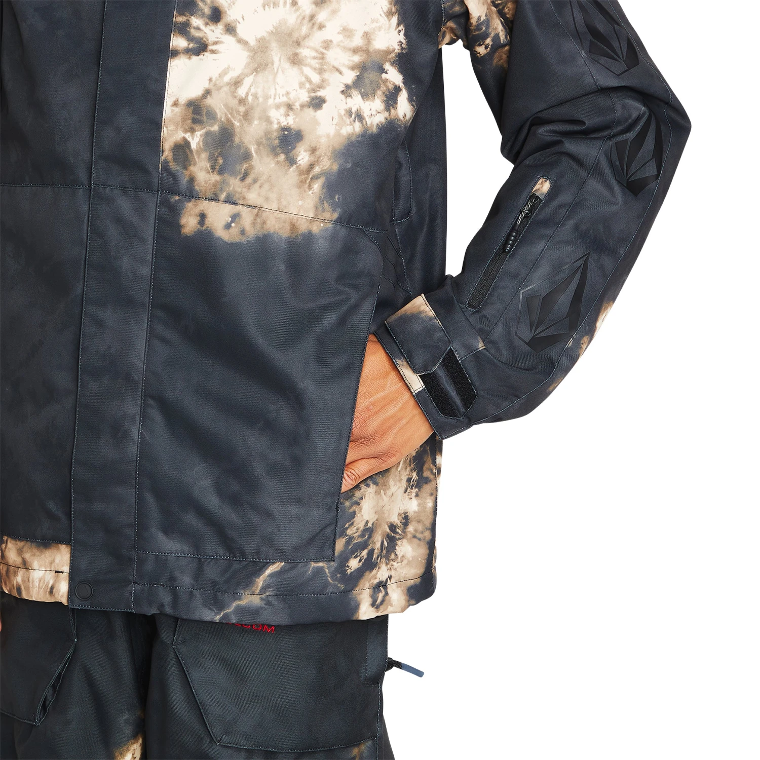 Volcom Iconic Stone Ins Snowboard Jacket Bleach Black 6 Volcom Iconic Stone Ins Snowboard Jacket Bleach Black - Afbeelding 6
