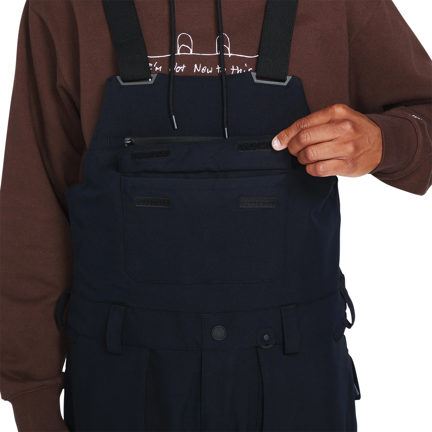 Volcom Roan Snowboard Bib Overall Black 4 Volcom Roan Snowboard Bib Overall Black - Afbeelding 4