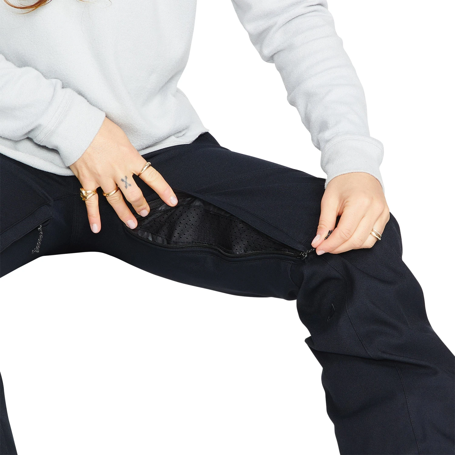 Volcom Womens Species Stretch Snowboard Pant Black - Afbeelding 3