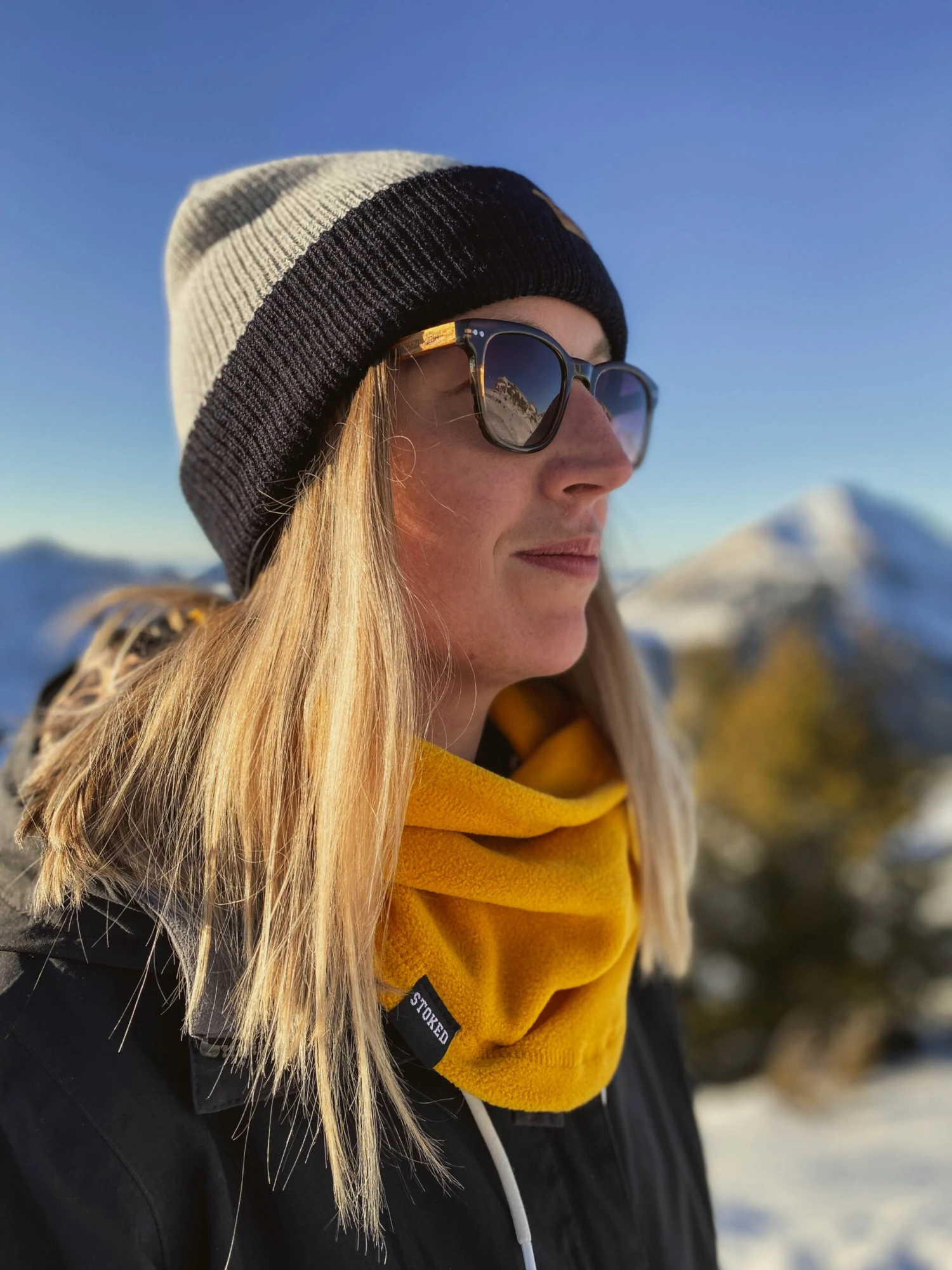 Neck Fleece Mustard 2 Neck Fleece Mustard - Afbeelding 2