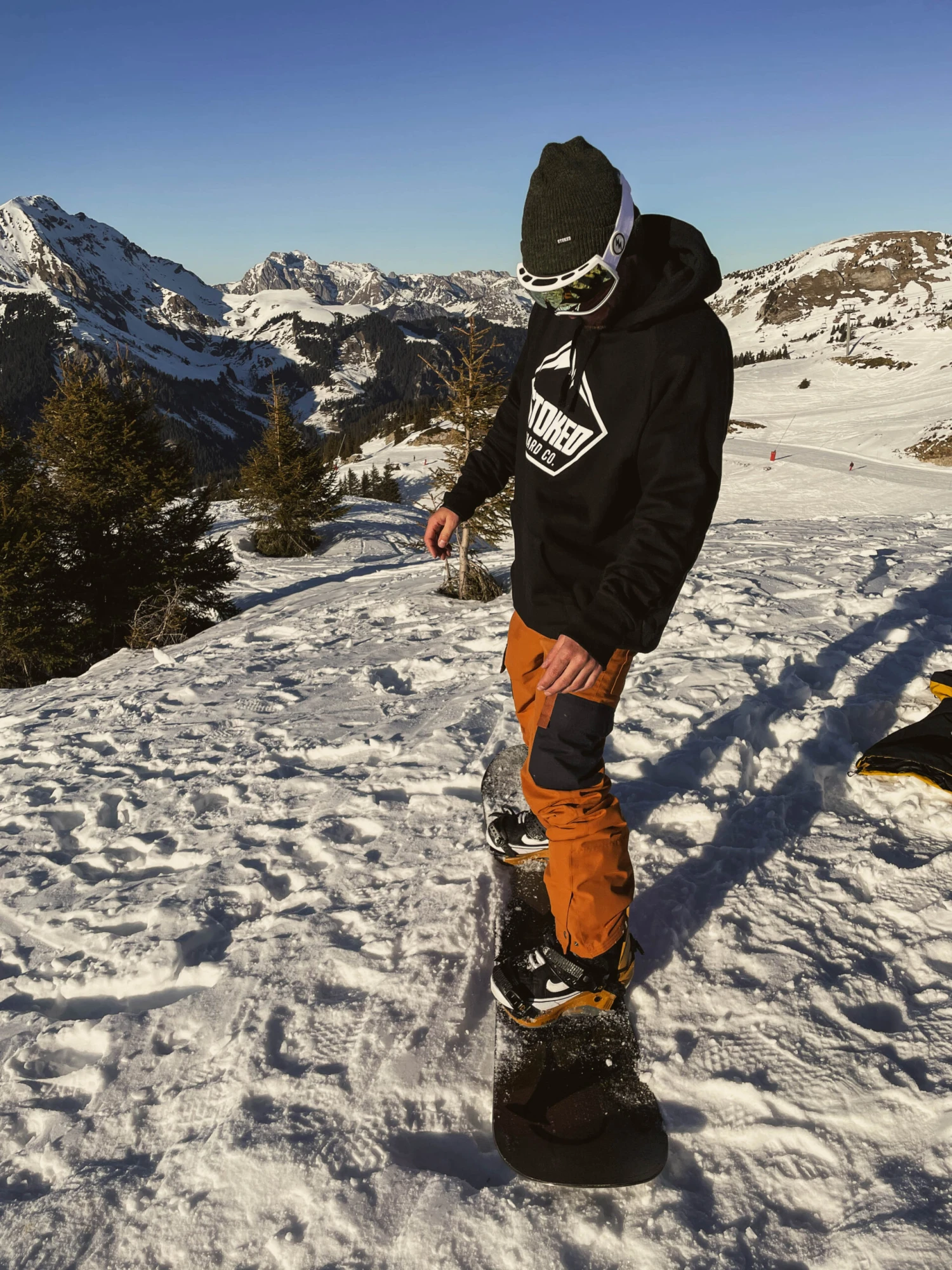 Stoked Shred Snowboard Hoodie Black - Afbeelding 9