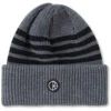 Polar Stripe Merino Beanie Grey