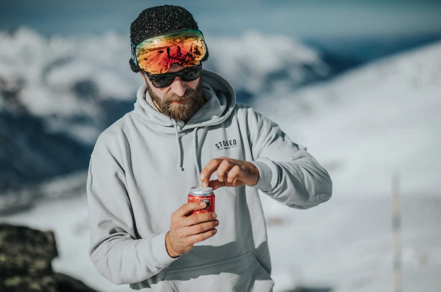 Explorer Beanie Navy Fleck 3 Explorer Beanie Navy Fleck - Afbeelding 3