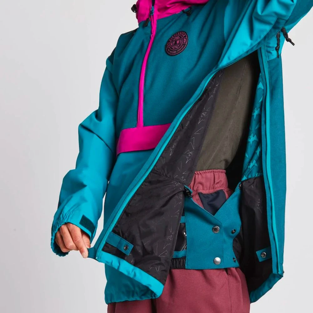 AIRBLASTER Trenchover Jacket Spruce/Magenta - Afbeelding 2