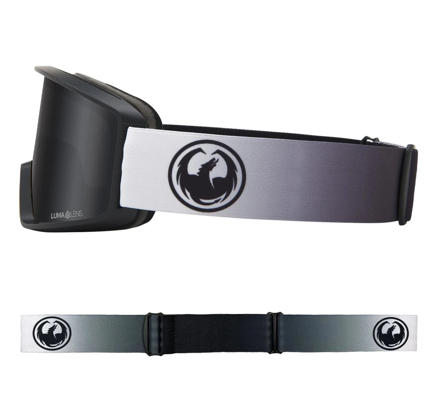 Dragon Kids DXT OTG Fade Black + Lite Lumalens Dark Smoke Lens 2 Dragon Kids DXT OTG Fade Black + Lite Lumalens Dark Smoke Lens - Afbeelding 2