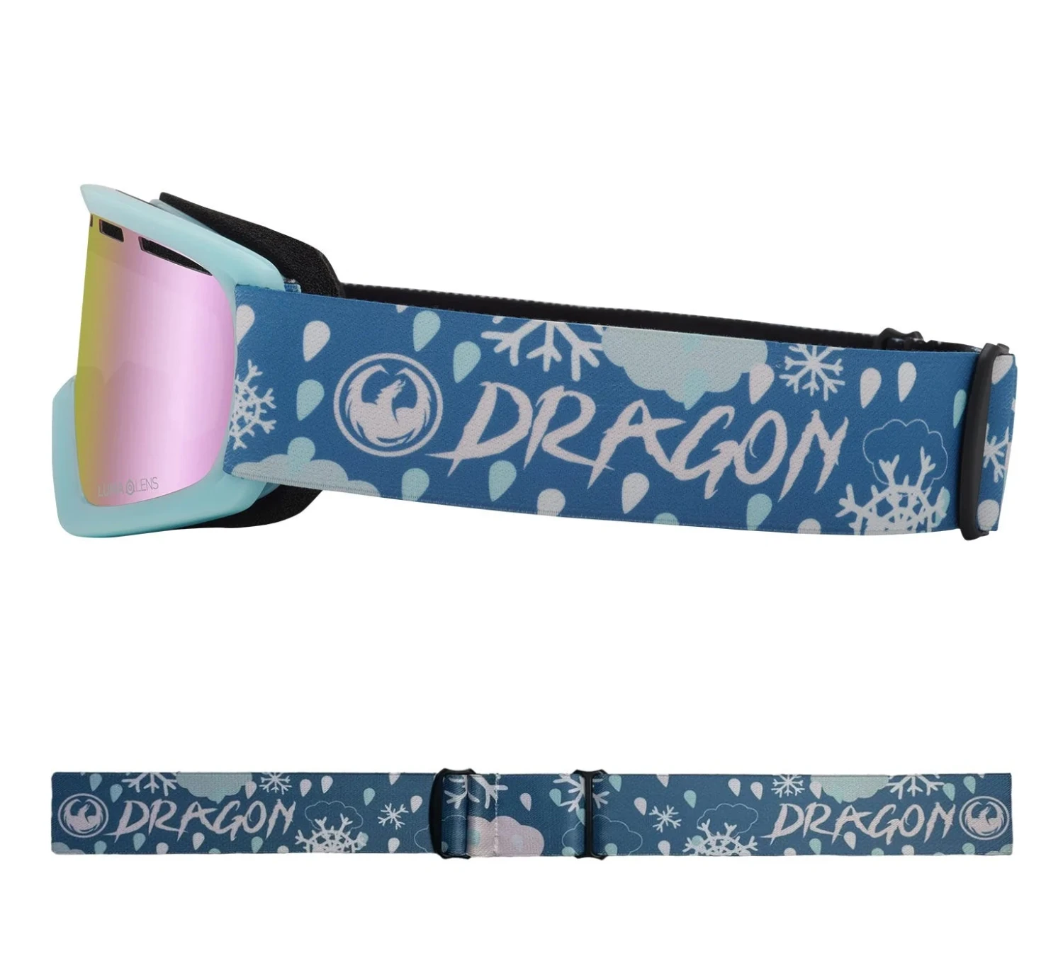Dragon Kids Lil D Snow Dance + Lumalens Pink Ionized Lens 2 Dragon Kids Lil D Snow Dance + Lumalens Pink Ionized Lens - Afbeelding 2