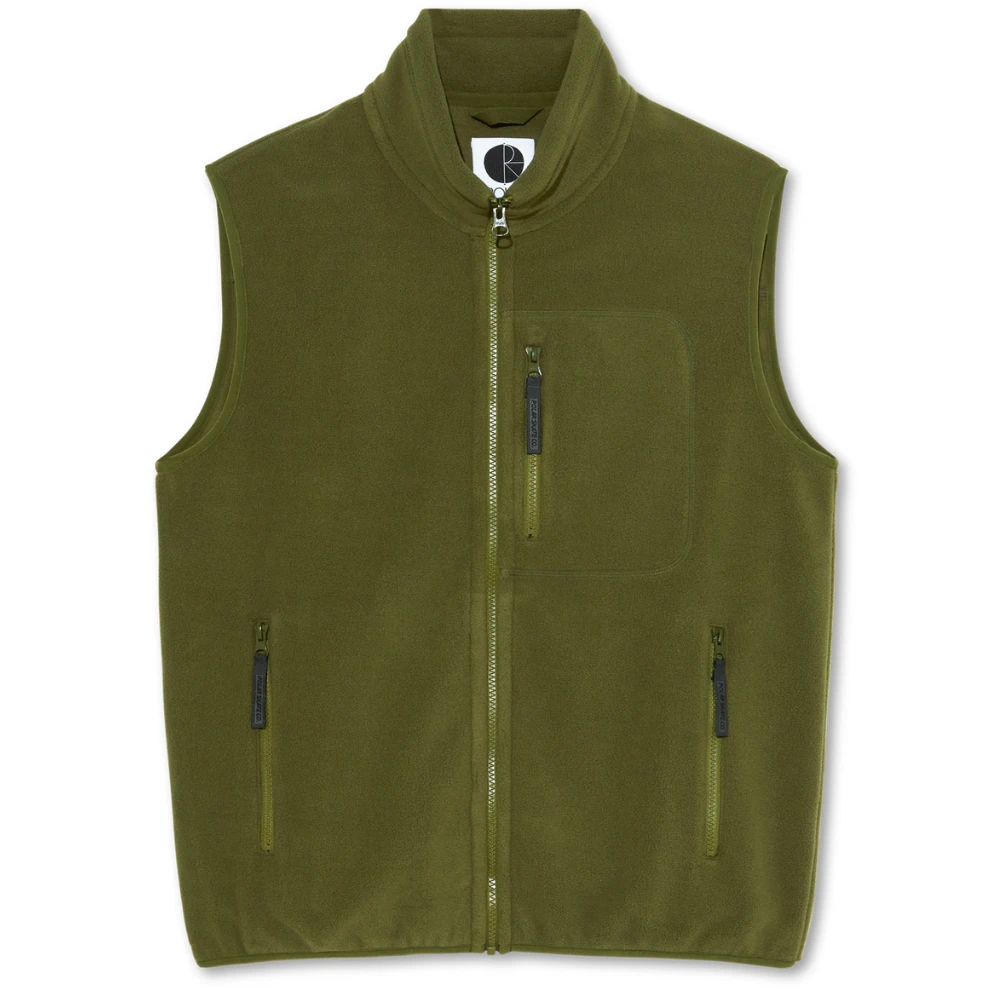 Polar Basic Fleece Vest Army Green