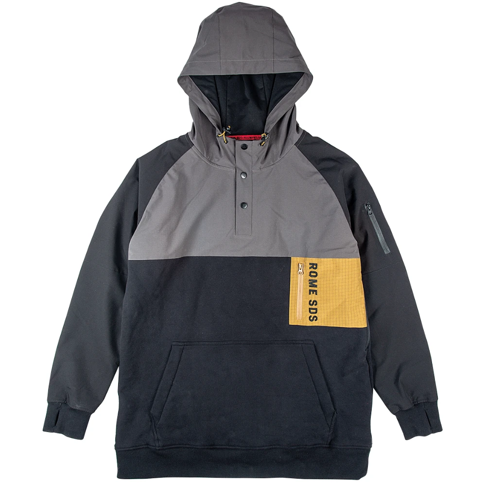 Rome Riding Snap Hoodie Black 1 Rome Riding Snap Hoodie Black
