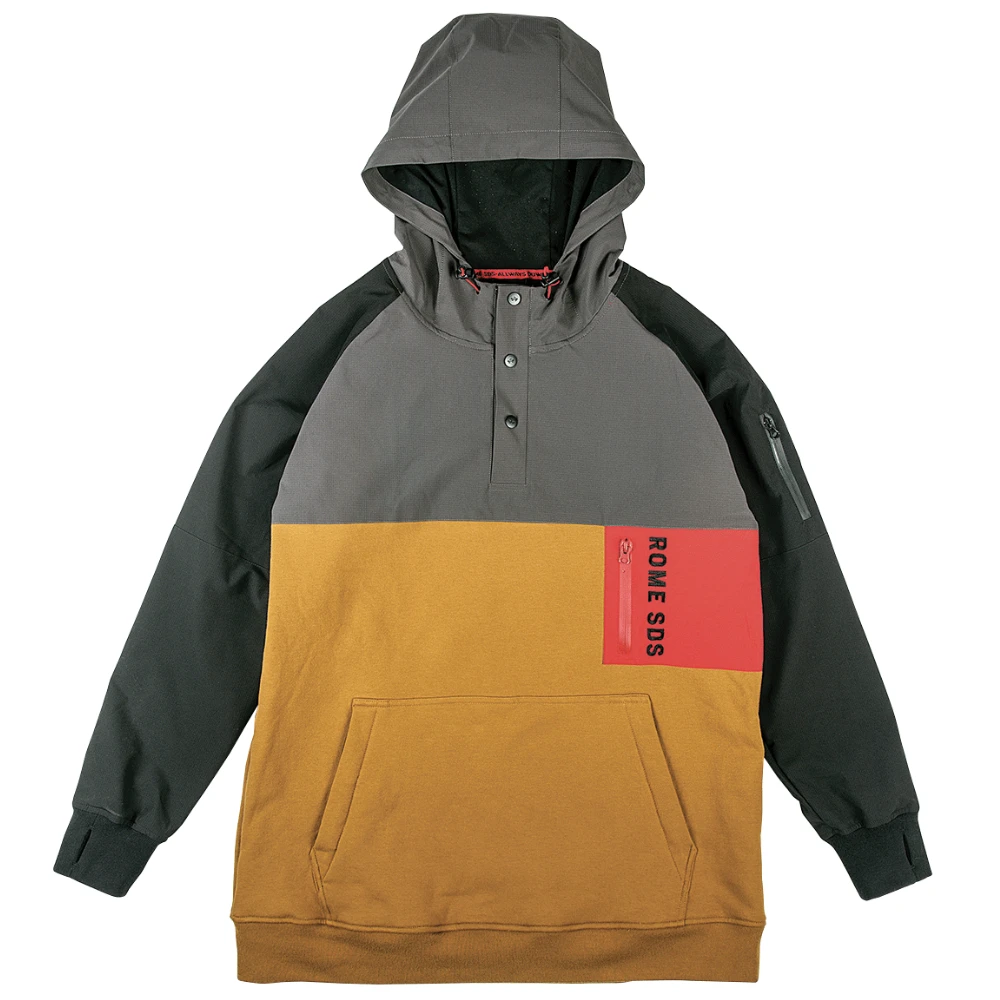 Rome Riding Snap Hoodie Tan 1 Rome Riding Snap Hoodie Tan