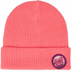 Santa Cruz Bold Shadow Dot Beanie Pink