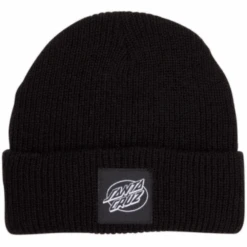 Santa Cruz Oval Dot Mono Beanie Black