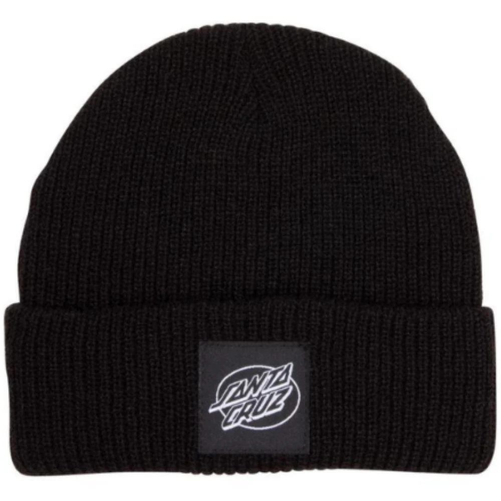 Santa Cruz Oval Dot Mono Beanie Black