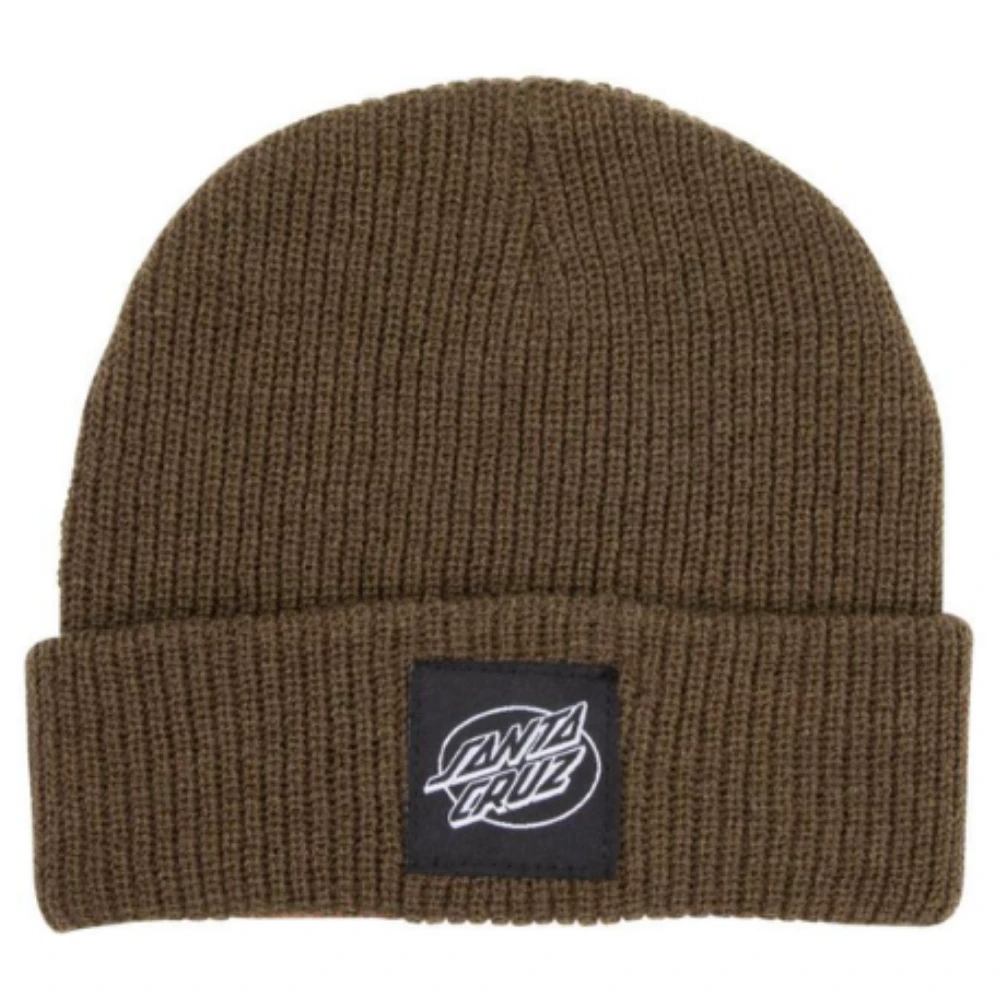 Santa Cruz Oval Dot Mono Beanie Uniform Green 1 Santa Cruz Oval Dot Mono Beanie Uniform Green
