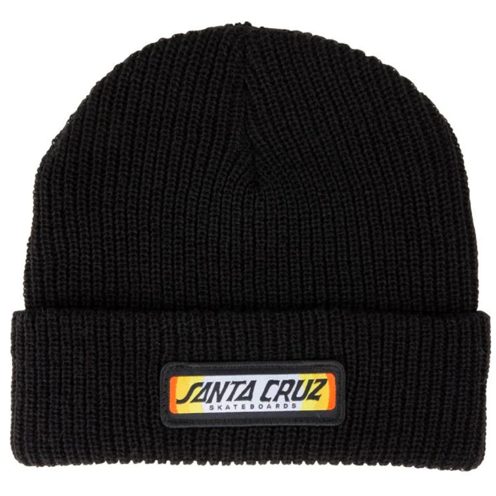 Santa Cruz Sundown Ray Strip Beanie Black