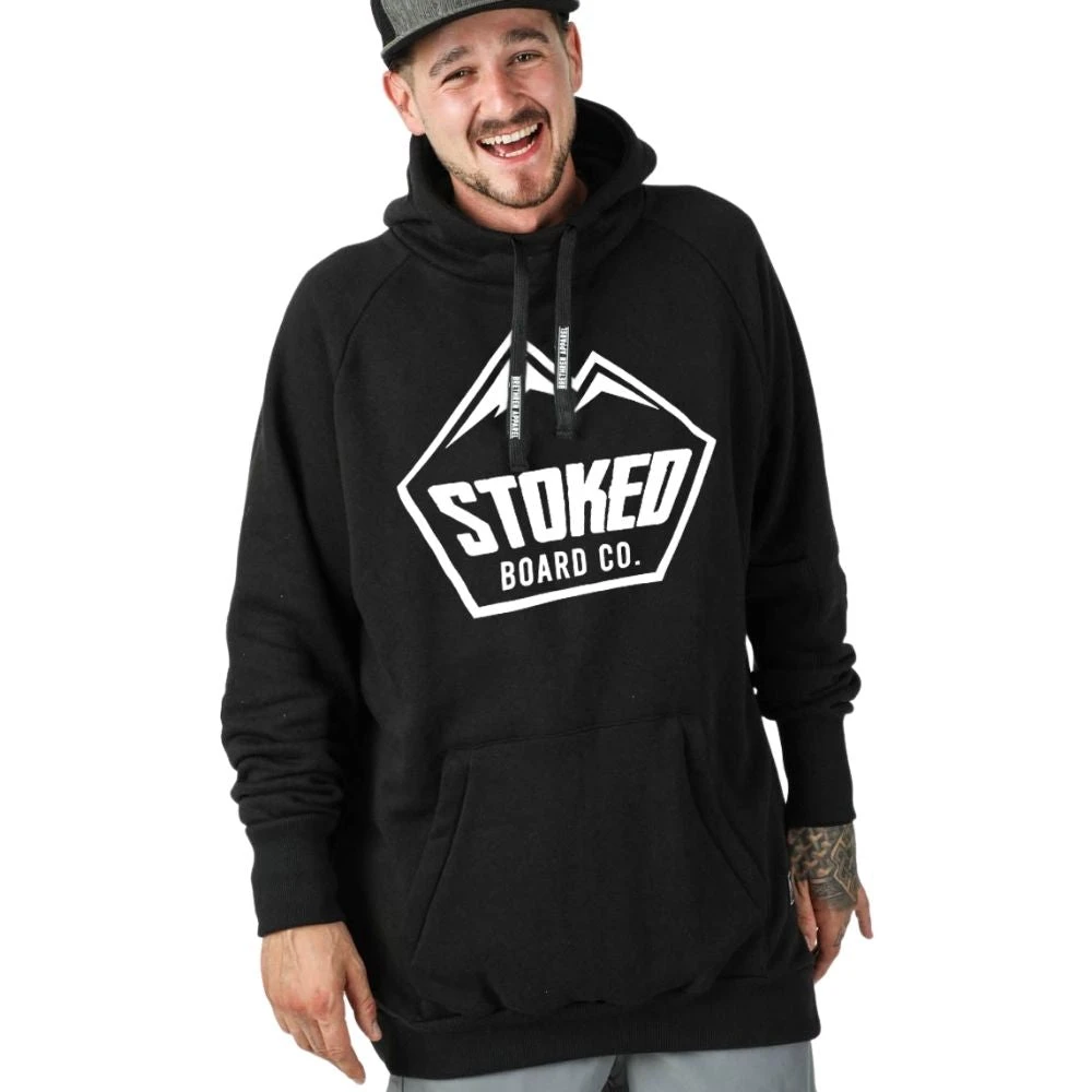 Stoked Shred Snowboard Hoodie Black - Afbeelding 7