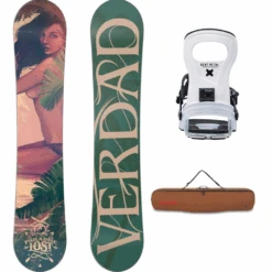 Paradise Lost 159W Snowboard + Axtion White Snowboardbindingen + Pipe Snowboardbag Bison 165