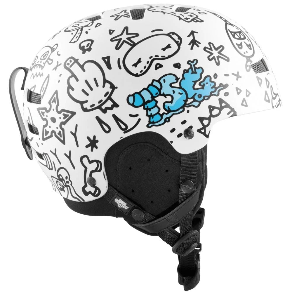 TSG Kids Gravity Graphic Design Doodle Helmet White 2 TSG Kids Gravity Graphic Design Doodle Helmet White - Afbeelding 2