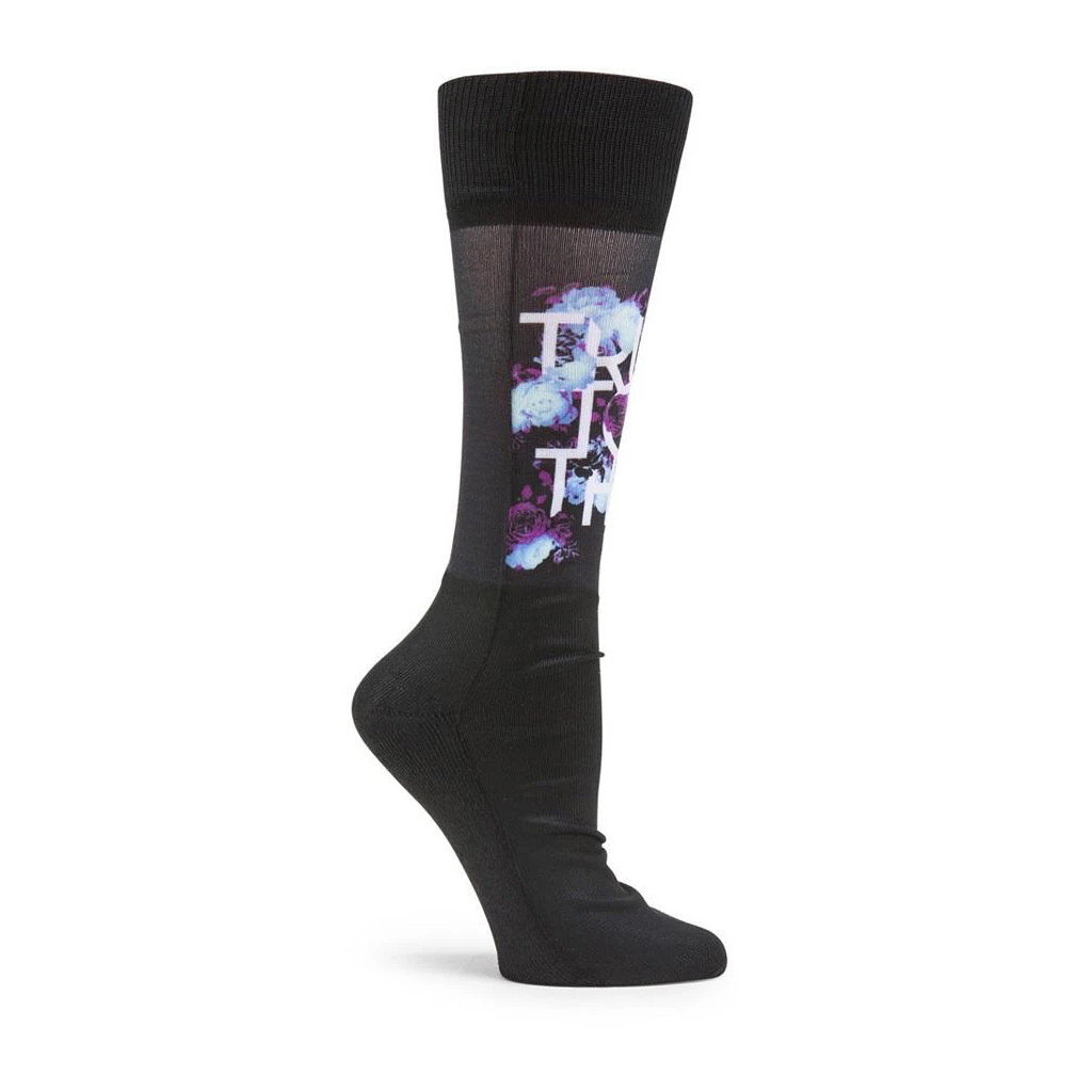 Volcom Womens TTT Sock Black 1 Volcom Womens TTT Sock Black