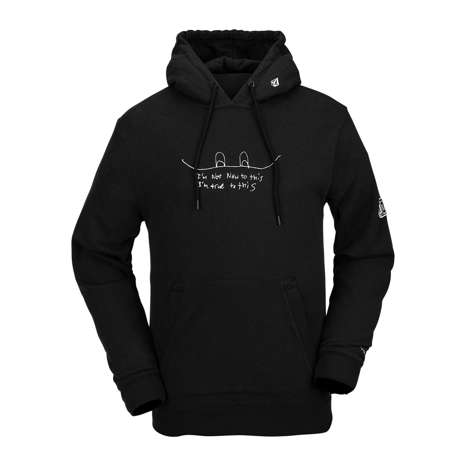Volcom JLA Pullover Fleece Black 1 Volcom JLA Pullover Fleece Black